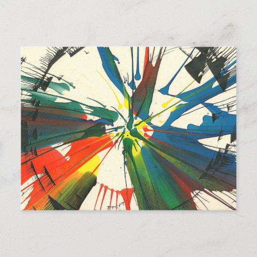 1974年のスピンアート作品。私が制作した最初の芸術作品です。 ポストカード (正面)