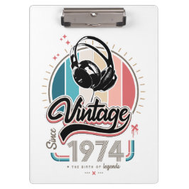 1974年のヘッドフォン以降のヴィンテージ クリップボード