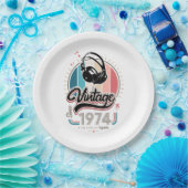 1974年のヘッドフォン以降のヴィンテージ ペーパープレート (パーティー)