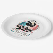 1974年のヘッドフォン以降のヴィンテージ ペーパープレート (アングル)