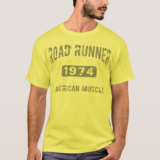 1974年のロードランナーのワイシャツ Tシャツ (正面)