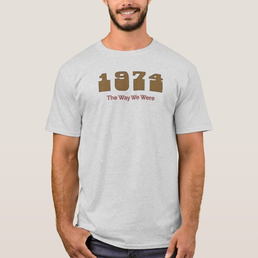 1974年の年間トップソング Tシャツ (正面)