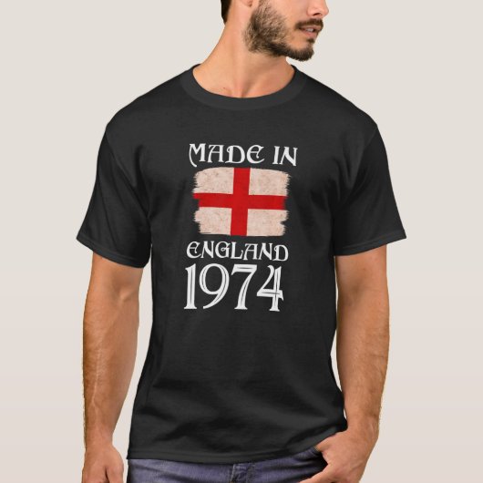 1974年イギリスでLove St Georges DayがEngliのために作られた Tシャツ (正面)