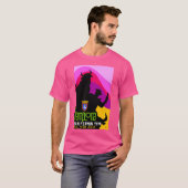 1974年スペイン走パンプローナ牛のポスター Tシャツ (正面フル)