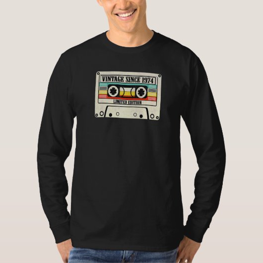 1974年以来48誕生日ヴィンテージ Tシャツ (正面)