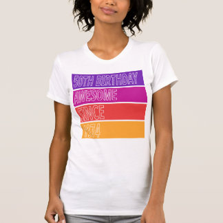 1974年以素晴らし降50誕生日、ヴィンテージ限定 Tシャツ