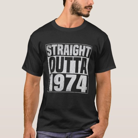 1974年生まれ 50歳 50歳の誕生日 Tシャツ (正面)