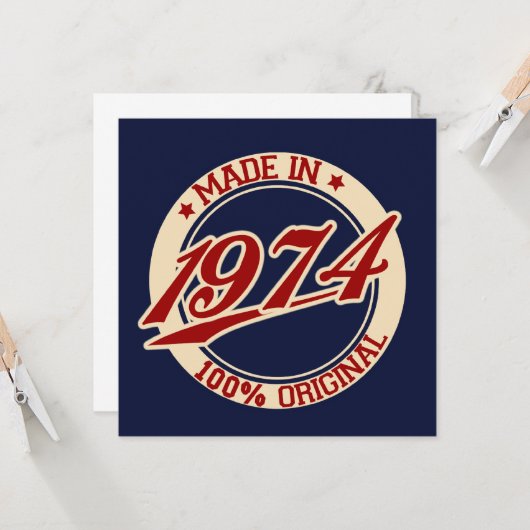 1974年製 カード (正面/裏面インサイチュ)