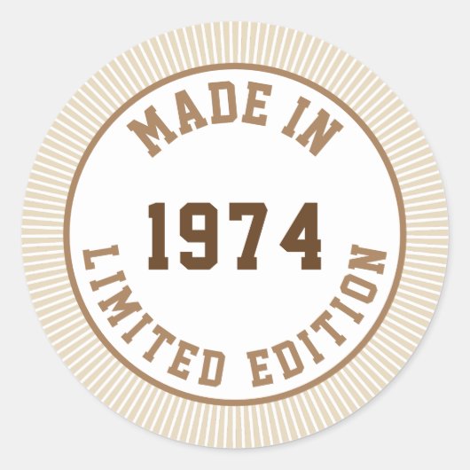 1974年製。 ラウンドシール (正面)
