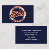 1974年製 名刺 (正面/裏面)