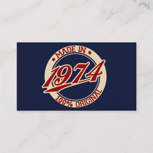 1974年製 名刺 (正面)