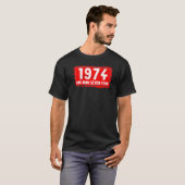 1974年誕生女子男性へB素晴らし年 Tシャツ (正面フル)