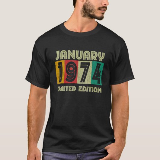 1974年1月コーディネートレトロBday衣装 Tシャツ (正面)