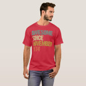 1974年11月から素晴らしいレトロヴィンテージギフト Tシャツ (正面フル)