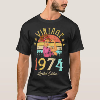 1974年1974年製48誕生日女性48歳 Tシャツ