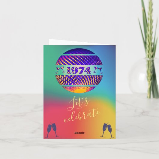 1974年50th birthday party invitation 招待状 (裏面)