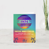 1974年50th birthday party invitation 招待状 (正面)