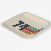 1974生まれ年のヴィンテージ誕生会 ペーパープレート (傾斜あり)