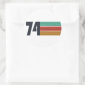 1974生まれ年のヴィンテージ誕生会 ラウンドシール (バッグ)