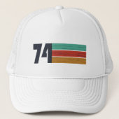 1974生まれ年のヴィンテージ誕生日ギフト キャップ (正面)