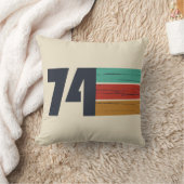 1974生まれ年のヴィンテージ誕生日ギフト クッション (ブランケット)