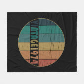 1974生まれ年のヴィンテージ誕生日ギフト フリースブランケット (正面(横))