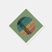 1974生まれ年のヴィンテージ スタンダードカクテルナプキン (角)