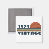 1974生まれ年ヴィンテージ49歳 マグネット (正面/裏面)
