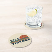 1974生まれ年ヴィンテージ50歳の誕生日パーティー ラウンドペーパーコースター (インサイチュ)