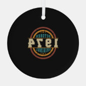 1974生まれ年10月元レトロ ガラスオーナメント (裏面)