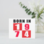 1974生まれ年 ポストカード (スタンド正面)