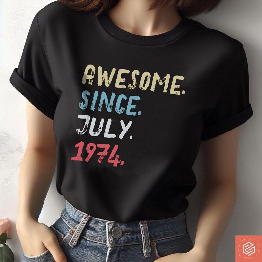 1974素晴らし年から50誕生日パーソナライズされた Tシャツ