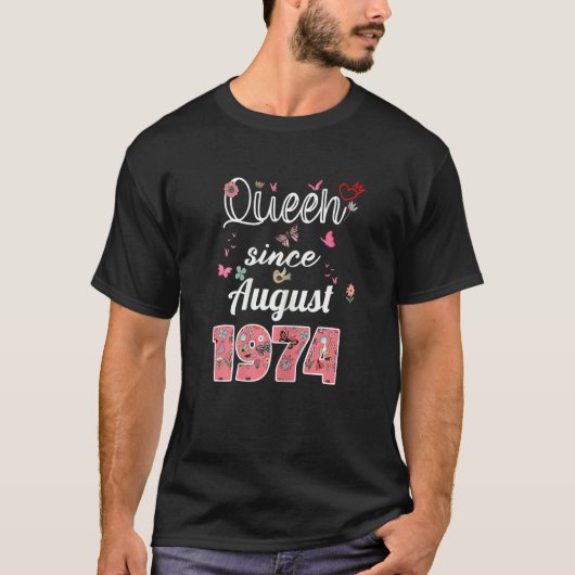 1974素晴らし年の威厳がある花1974年のバレ威厳があるット以来 Tシャツ (正面)