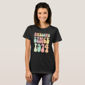 1974素晴らし年誕生日48歳の女性が私 Tシャツ (正面フル)