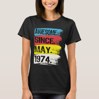 1974素晴らし年5月からジェミニ男Taurus Girl 48th Tシャツ