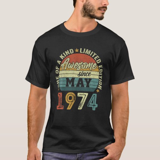 1974素晴らし年5月48日誕生日以来 Tシャツ (正面)