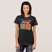 1974素晴らし年6月以来48歳48誕生日 Tシャツ (正面フル)