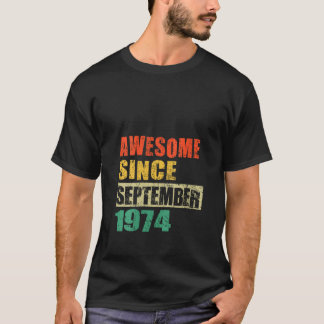 1974素晴らし年9月以来50歳50番目のBir Tシャツ