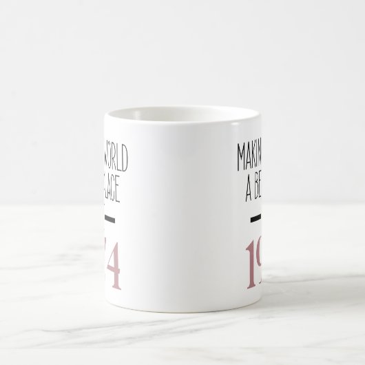 1974誕生日50歳のギフト女性マグカップ コーヒーマグカップ (中央)