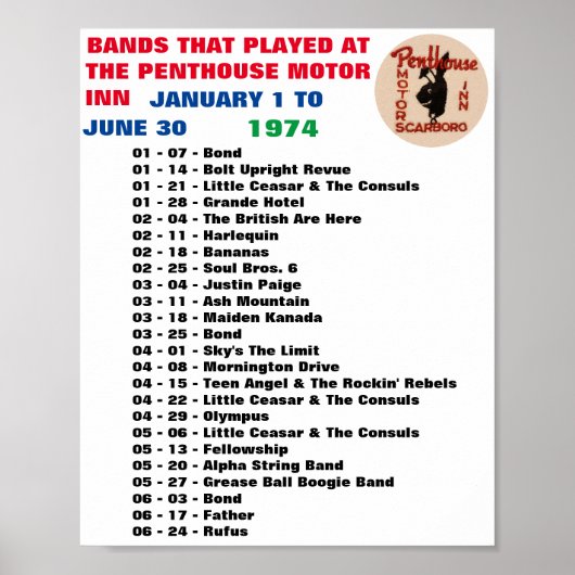 1974 – ペントハウス – 一部1 ポスター (正面)