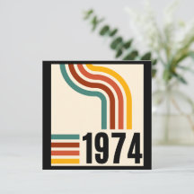 1974 レトロ ヴィンテージ ポスター 50歳の誕生日