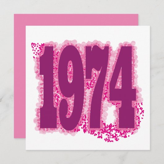 1974 招待状 (正面/裏面)