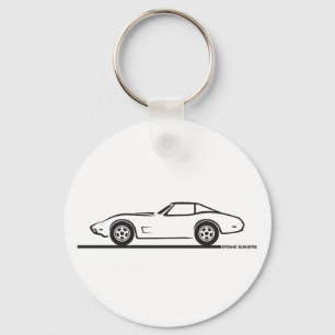 1974 1975 1976 1978シボレーコルベット懸命上T キーホルダー