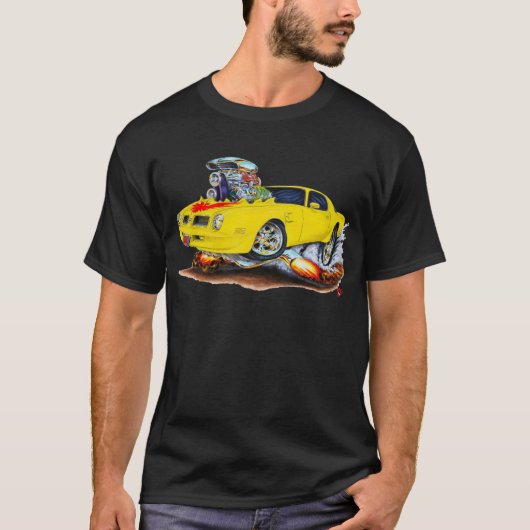1974-76年のTRANS AMの黄色い車 Tシャツ (正面)
