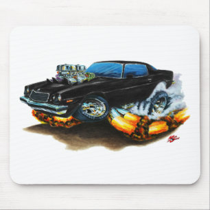 1974-78年のCamaroの黒い車 マウスパッド