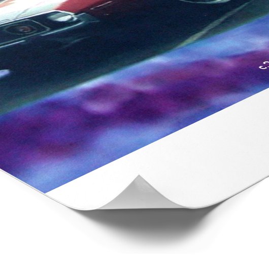 1974 AMC JAVELIN AMX ON CANVAS ポスター (角)