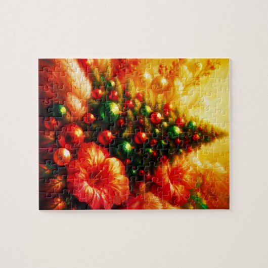 1974 Style Decorated Christmas Tree  ジグソーパズル (横)