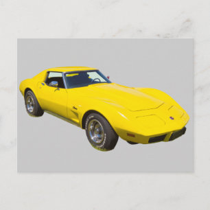 1975コルベットStingrayスポーツカー ポストカード