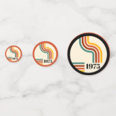 1975レトロストライプヴィンテージオレンジ コンフェッティ (裏面)