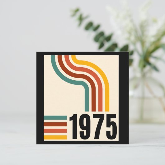 1975レトロヴィンテージポスター50誕生日ありがとう (スタンド正面)